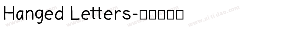 Hanged Letters字体转换